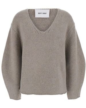 Soft Goat Cashmere Knitwear - Gris
