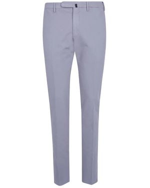 Incotex Broeken ,Grijs ,Katoen Klassieke Regular Chino - Blauw