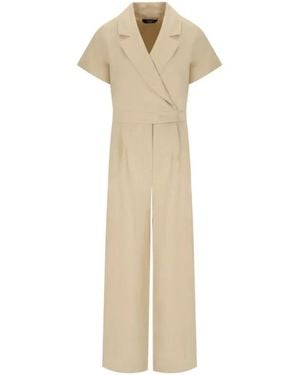 Weekend by Maxmara Batavia Viscose And Linen Jumpsuit - Naturel