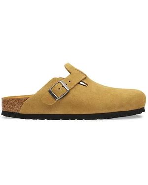 Birkenstock Boston Soft Footbed Suede Leather - Bruin