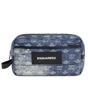 DSquared² D2 Monogram Beauty Case - Blau