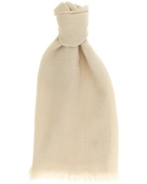 Brunello Cucinelli Schal Mit Fransen - Natur