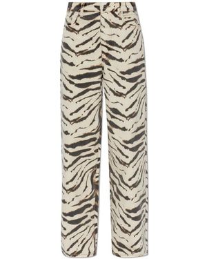 Ganni Straight Jeans - Gris