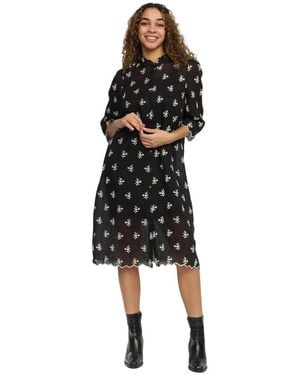2-Biz Shirt Dresses - Black