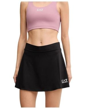 EA7 Logo-Print A-Lijn Minirok - Roze