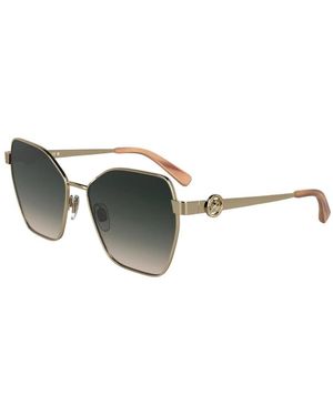 Longchamp Accessoires ,Geel ,Frame Aviator Zonnebril