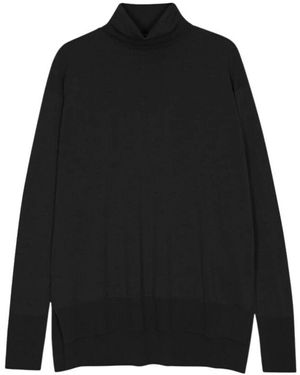 John Smedley Klassischer jersey pullover für männer - Schwarz