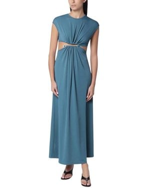 Christopher Esber Droplet Kristall-Verschluss Tank-Kleid - Blau