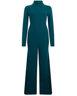 Alberta Ferretti Jumpsuits & Playsuits ,Blauw ,Wol Elegant Jumpsuit