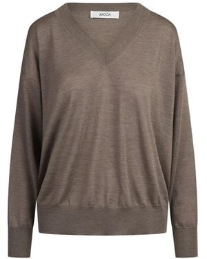 Jucca V-Neck Knitwear - Marrón