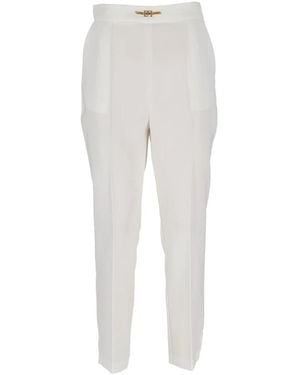 Elisabetta Franchi Slim-Fit Trousers - Grigio