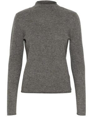 Soaked In Luxury Slmolina Mockneck Pullover - Grau