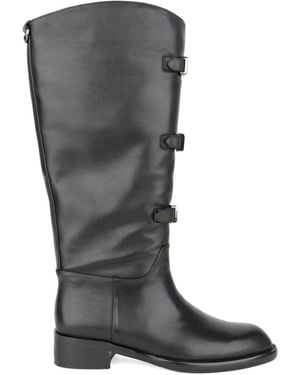 Linda Baumann High Boots - Grey