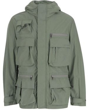 Woolrich Baumwollmischung Kapuzenjacke Grün