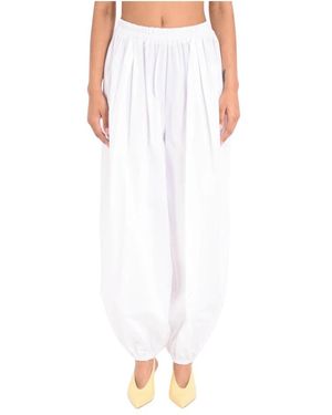 ACTUALEE Tapered Trousers - Blanco