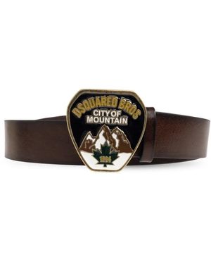 DSquared² Leren Riem - Bruin