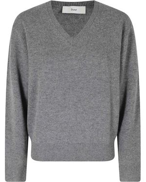 DUNST V-Neck Knitwear - Grigio