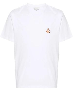 Maison Kitsuné T-Shirts - Wit