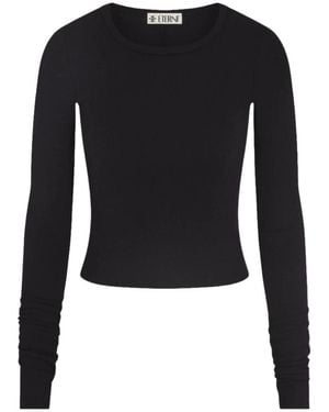 ÉTERNE Long Sleeve Tops - Nero