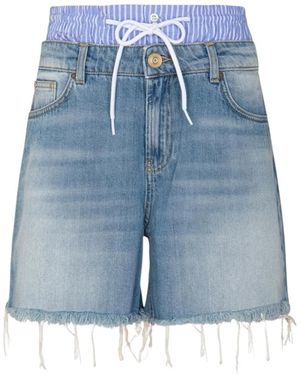 Gaelle Paris Denim Shorts - Azul