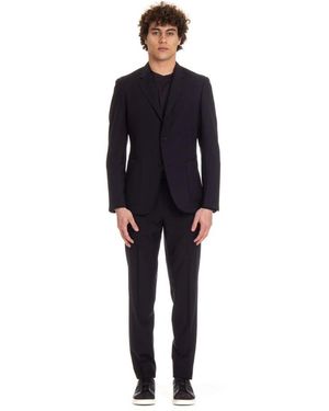 ZEGNA Blaues wollkleid techmerinoTM - Schwarz