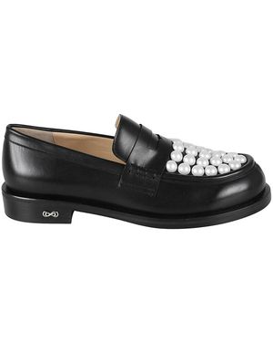 Mach & Mach Scarpe loafer nere bianche - Nero