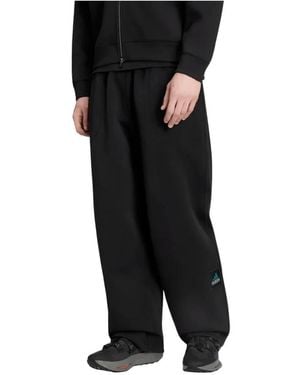 adidas Fitness ,Zwart ,Katoen Spacer Open Hem Pants