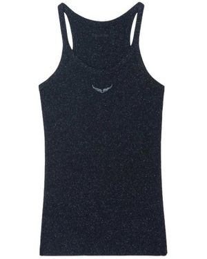 Zadig & Voltaire Alba Rib Shiny - Blau