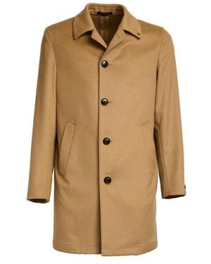 Sartoria Latorre Single-Breasted Coats - Natural