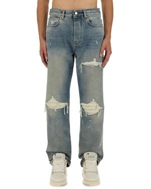 Amiri Suede Straight Mx1 Jean - Blauw