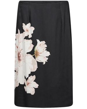 Cream Midi Skirts - Nero
