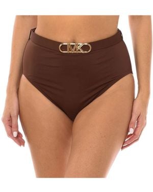 Michael Kors High-Waist Bikini Knickers Mm1N025 - Brown