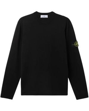 Stone Island Trui Met Ronde Hals - Zwart