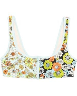 ALÉMAIS Blossom Zip Scoop Top - Gelb
