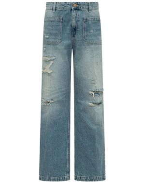 The Seafarer Wide Jeans - Blu