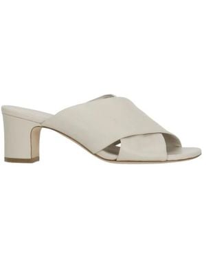 Julie Dee Heeled Mules - Blanco