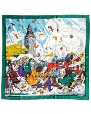 Burberry Silky Scarves - Verde