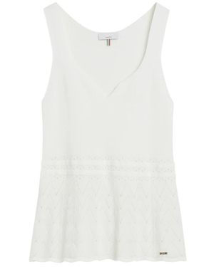 Cinque Sleeveless Tops - White