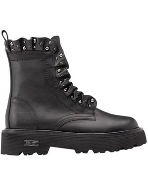 Cult Lace-Up Boots - Nero