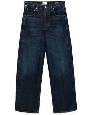 Citizens of Humanity Blaue Baggy Jeans Mit Knopfverschluss