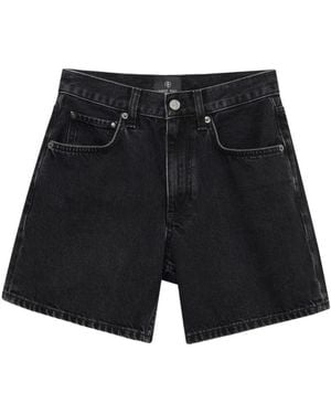 Anine Bing Denim Shorts - Black