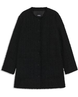 HUGO Single-Breasted Coats - Negro