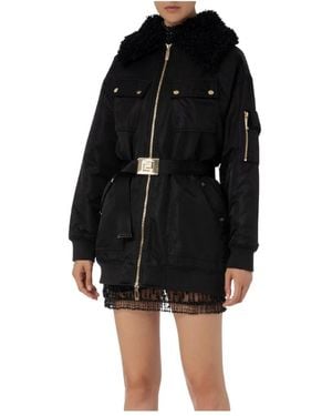 Elisabetta Franchi Winter Jackets - Black