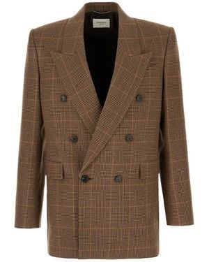 Saint Laurent Blazers - Brown