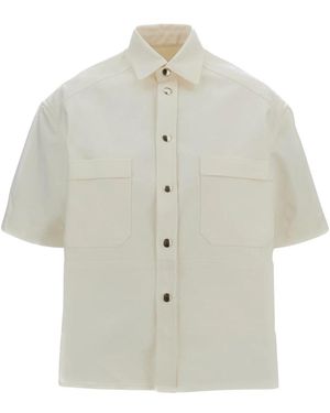 Plan C Short Sleeve Shirts - White