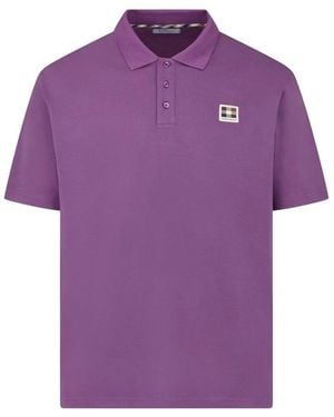 Aquascutum Polo Shirts - Purple