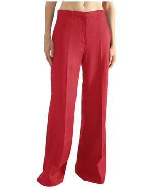 Liviana Conti Wide Trousers - Red