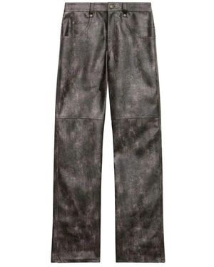 Isabel Marant Broeken ,Zwart ,Polyester Coralea Broek - Grijs