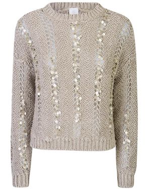 Eleventy Round-Neck Knitwear - Grey