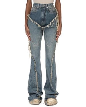 Rick Owens Flared Jeans - Blue